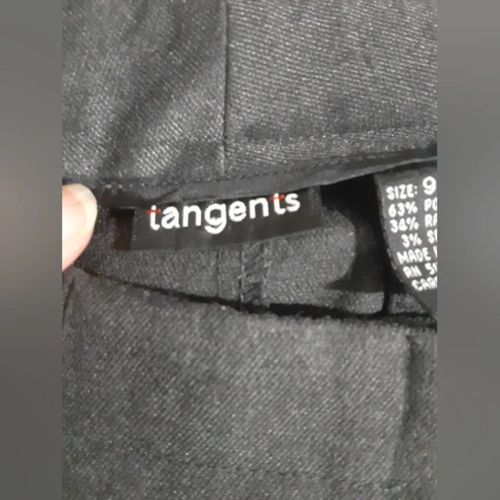 Tangents Women's Long Skirt Dark Gray Front Back Pockets Size 9/10 Prarie Peasan